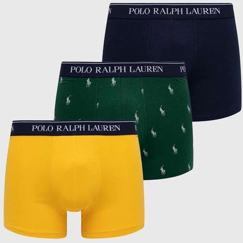 Polo Ralph Lauren Boksarice 3-pack moški, rumena barva