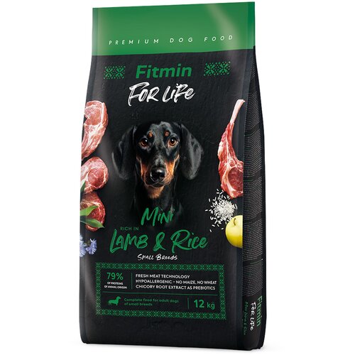 Fitmin Dog For Life Mini jagnjetina & riž - 12 kg Cene