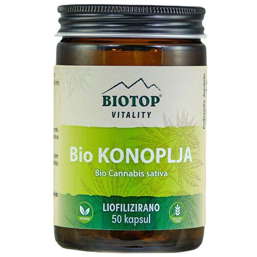 Biotopic Bio konoplja BIOTOP Vitality 50 kapsul Cene