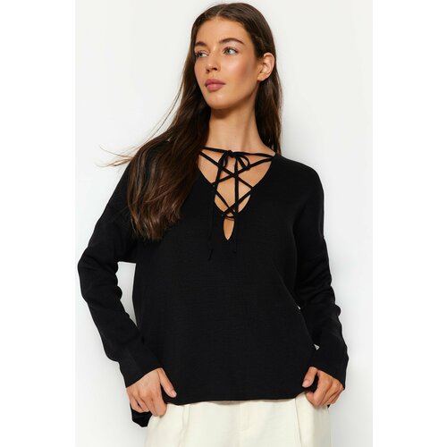 Trendyol Sweater - Black - Oversize Slike