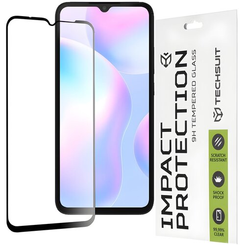 Techsuit za&scaron;titno celoplo&scaron;no staklo 111D za Xiaomi Redmi 9/Redmi 9A/Redmi 9AT/Redmi 9C/Redmi 10A - Crna KP36618 Cijene