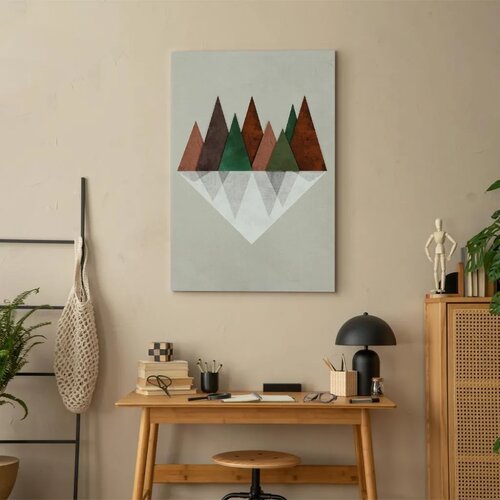  Slika - Symmetrical Land (1 Part) Vertical 60x90 Na talijanskom platnu Cene