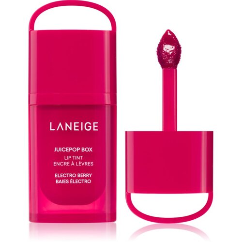 LANEIGE JuicePop Box Lip Tint dugotrajno sjajilo za usne s hidratantnim učinkom nijansa Electro Berry 4.5 g Slike