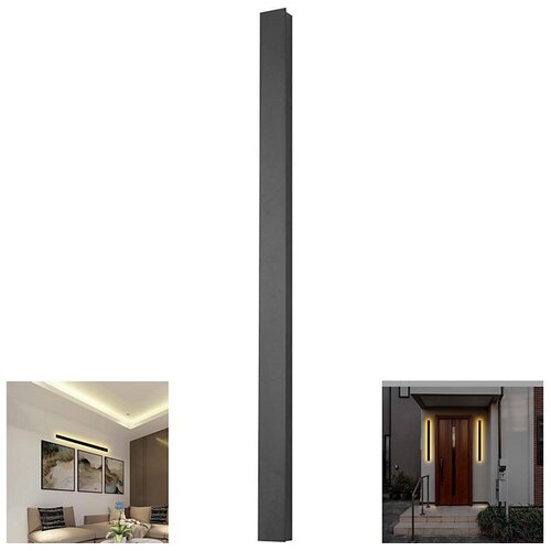  LED spoljašnje zidno svetlo, 16 W, 230 V, 3000 K, IP65, 101 cm, crno Cene