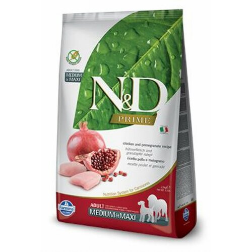 Farmina n&d prime hrana za pse chicken&pom. medium&maxi 2,5kg Slike