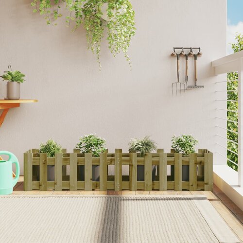 vidaXL Povišena vrtna gredica 150x30x30 cm impregnirana borovina Cijene