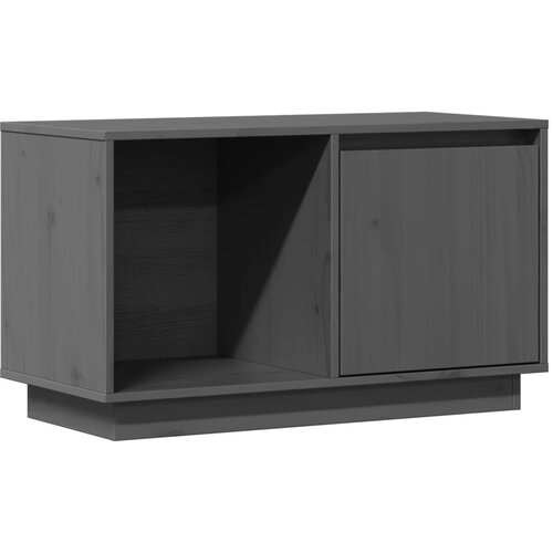 Maison Chic TV omarica - TV stojalo - Televizijska omarica siva 74x35x44 cm trdna borovina, (21698695) Slike