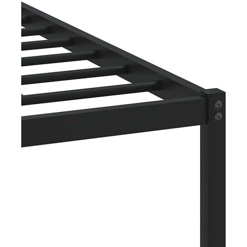 VidaXL Metalni okvir kreveta bez madraca smeđa boja hrasta 193x203 cm Slike