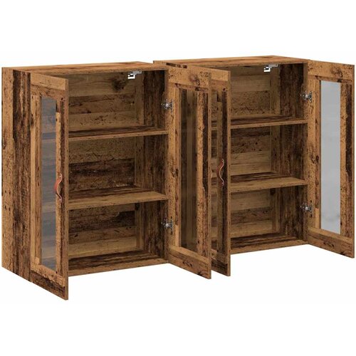  Zidni ormari 2 kom. Staro drvo 69,5 x 34 x 90 cm Slike
