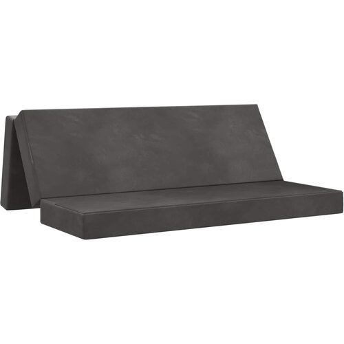 vidaXL Zložljiv kavč postelja 200 x 67 x 45 cm Temno siva, (5000295272) Cene