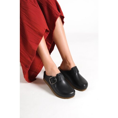 Capone Outfitters Mules - Black - Flat Slike