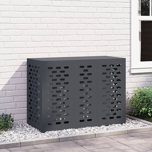 vidaXL antracit metal 110 x 50 x 80 cm pokrov za radijator pravokutni Cijene