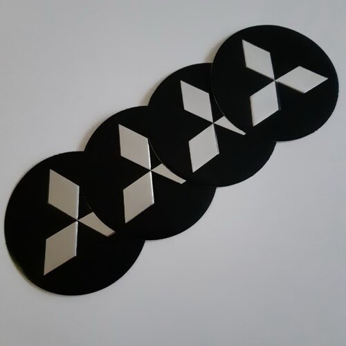  STIKERI ZA RATKAPE MITSUBISHI FI76mm SET 4 KOMADA Slike