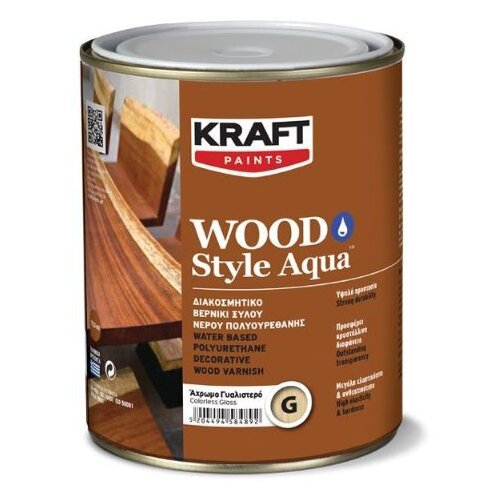Kraft wood style aqualak sjaj 0.75l bezbojni lak Cene