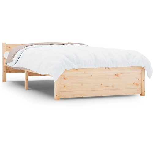 vidaXL Posteljni okvir iz trdnega lesa 100x200 cm, (20643406) Cene