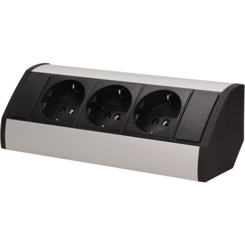 Orno Produžni kabel sa 3 x Schuko utičnice, ugradbena &amp;ndash; OR-GM-9001/B-G(GS) Slike