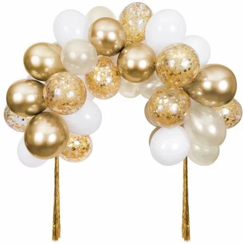 Meri Meri Pripomočki za praznovanja v kompletu 40 ks Gold Balloon Arch –