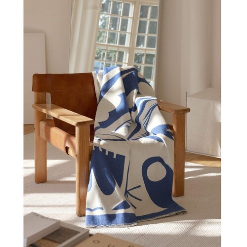 Noo.ma Modra odeja 165x200 cm Lino &amp;ndash; Slike