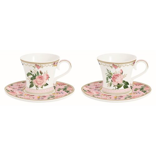 Easy Life Set skodelica za črno Chant des Roses 200ml / 2 kos / porcelan, (5000267849) Cene