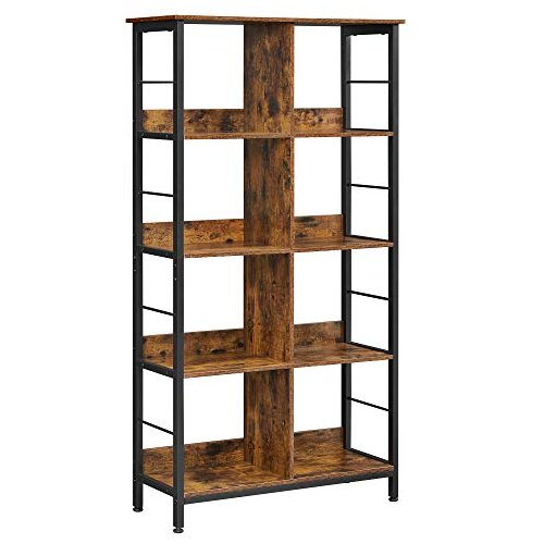 Songmics Rustikalna polica, smeđa 80 x 33 x 149 cm Slike