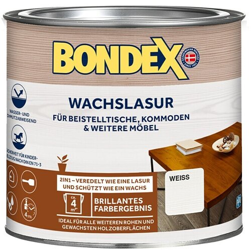 BONDEX Poliuretanski lak (Bijele boje, 250 ml, Svilenkasti mat) Slike
