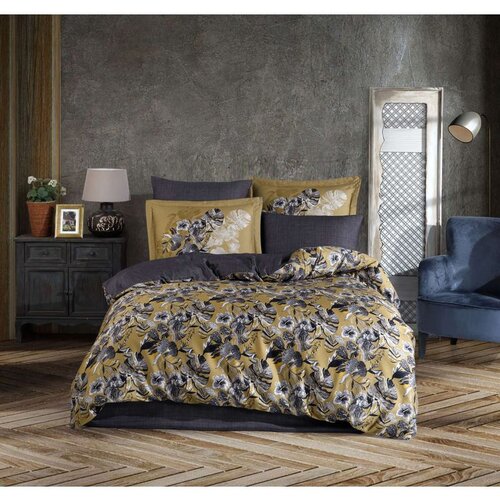  natali goldanthracite tencel satin double quilt cover set Cene