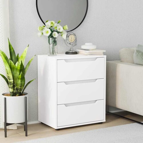  Komoda VISNES Bijela 60x40x73 cm Inženirsko drvo - Bijela 1 Slike