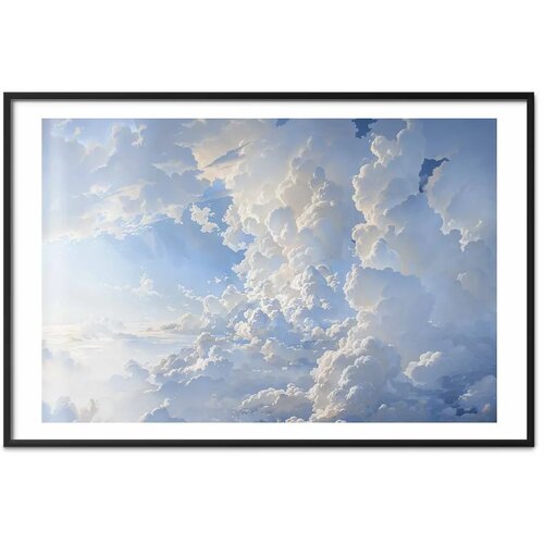  Plakat The Sun Revealing Cloud Secrets: Spectacular Sky Images 90x60 Crni okvir s margom Slike