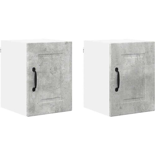  Zidni kuhinjski ormarić 2 pcs Betonski sivi 30 x 31 x 40 cm Slike
