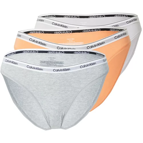 Calvin Klein Underwear Spodnje hlačke pegasto siva / oranžna / črna / bela