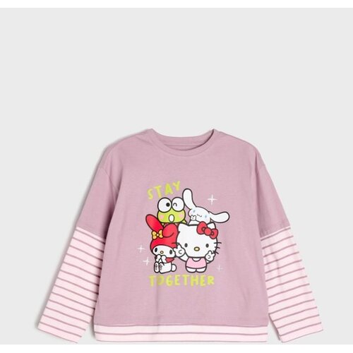 Sinsay Dvoslojna pamučna majica Hello Kitty Cijene