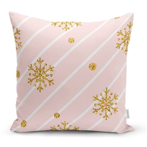 Minimalist Cushion Covers Božična prevleka za blazino Minimalistične prevleke za blazino Zlate snežinke, 42 x 42 cm Cene