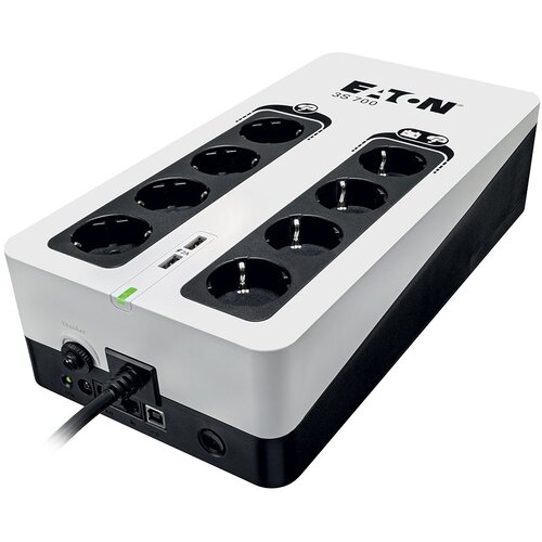 Eaton UPS 3S GEN2 3S 700 DIN, 700VA/420W, Input: Schuko, Outputs: (4) Schuko, (4) Schuko surge only, USB Communication, USB charge (2), 4.2kg; Tower 2yr warranty Cijene