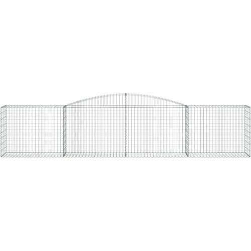  Lučne gabionske ko&amp;scaron;are 8 kom 400x50x80/100 cm pocinčano željezo Slike