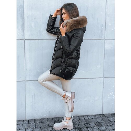 DStreet Women's winter jacket INDIGO STAR winter coat black Slike