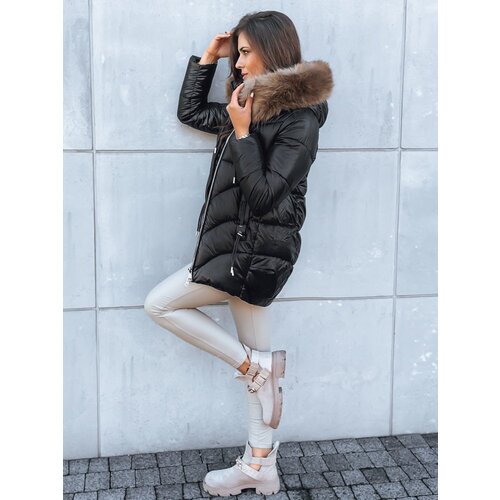 DStreet Women's winter jacket INDIGO STAR winter coat black Cene