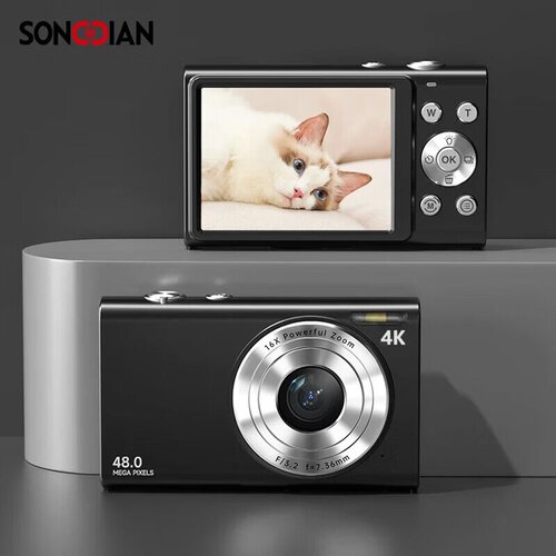  SONGDIAN Digitalni fotoaparat DC402, 32 GB, Crni Cene