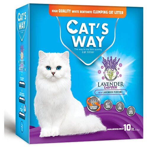 Who Cares cat&amp;#039;s way posip za mačke box lavander 10l Slike