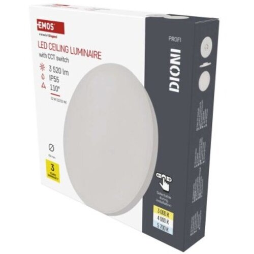 Emos LED svetilo nadometno DIONI okroglo, belo, 32W, nastavljiva CCT, ZM7152 Slike