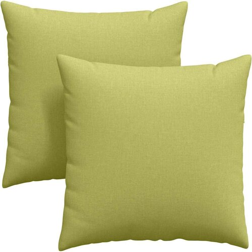 VidaXL jastučići za sofu 2 pcs svijetlo zelena 60 x 60 cm tkanina Slike