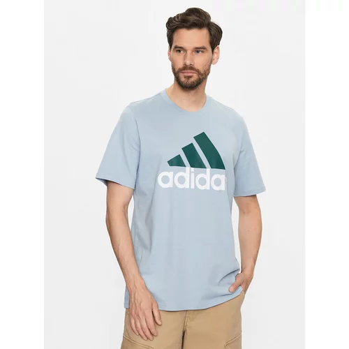 Adidas Majica Essentials Single Jersey Big Logo T-Shirt IJ8576 Modra Regular Fit