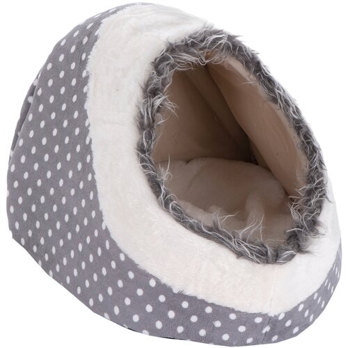 zooplus Plišasta luknja White Dots - D 40 x Š 40 x V 28 cm Cene