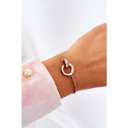 Giorgio&amp;amp;Dario Chain Bracelet With Cubic Zirconia Rose Gold Slike