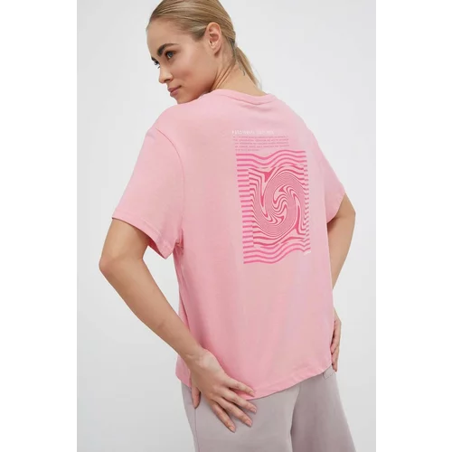 4f Bombažna kratka majica roza barva