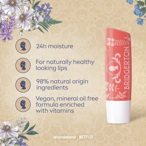 Labello Bridgerton Peach Tea hidratantni balzam za toniranje usana 4.8 g Slike