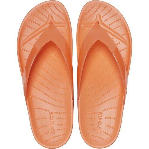 Crocs Japonke Splash Glossy Flip Oranžna Slike