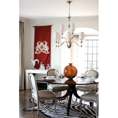 Elstead Lighting Hinkley HK-SUSSEX9 - Luster na lancu SUSSEX 9xE14/40W/230V mat hrom Slike