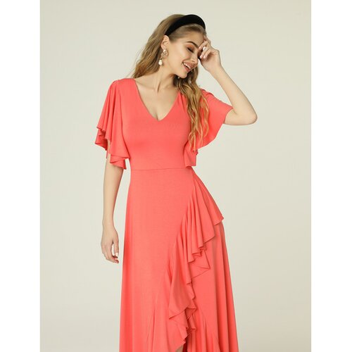 Madnezz Ženska haljina Juanita Mad480 Coral Cream | Crveno Cene