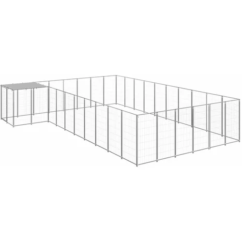  Kavez za pse srebrni 19 36 m² čelični