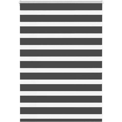 vidaXL Zavjesa zebra crna 100x100 cm širina tkanine 95,9 cm poliester Cene